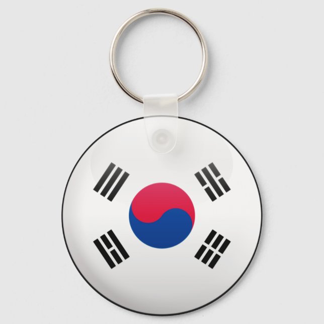 South Korea Flag Keychain (Front)