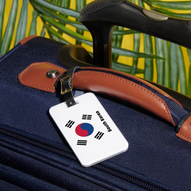South Korea Flag Luggage Tag (Front Insitu 1)