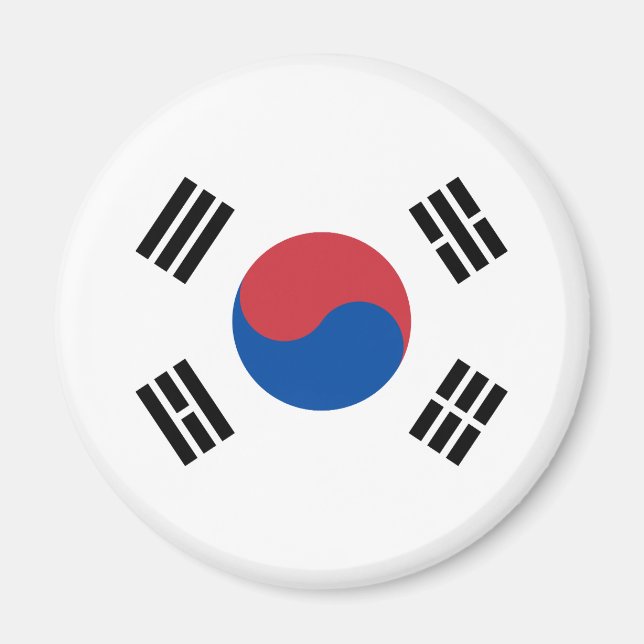 South Korea Flag Magnet (Front)