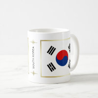 South Korea Flag + Map Mug