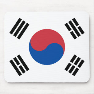 South Korea Flag Mouse Pad