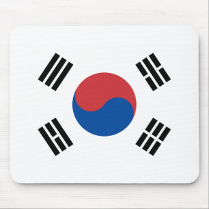 South Korea Flag Mouse Pad
