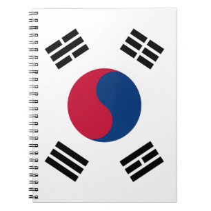 South Korea flag Notebook