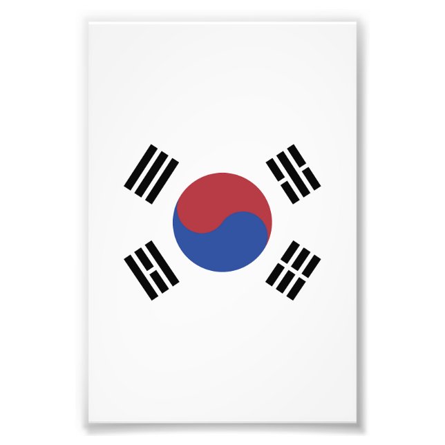 South Korea flag Photo Print (Front)