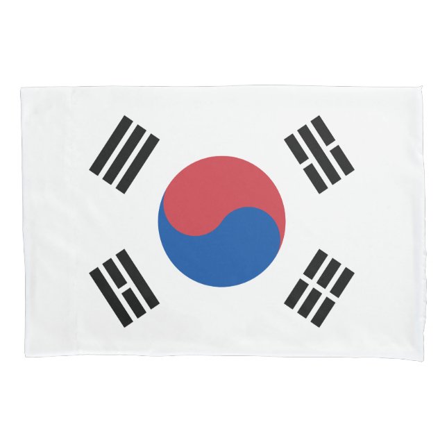 South Korea Flag Pillowcase (Front)
