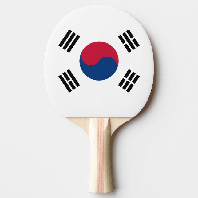 South Korea flag Ping Pong Paddle (Front)