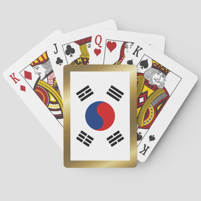 South Korea Flag Playing Cards (Back)