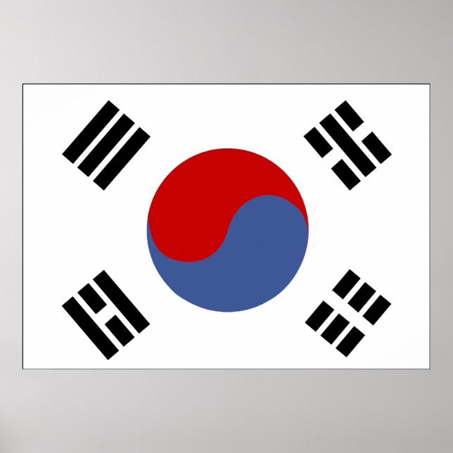 South Korea Flag Poster (Front)