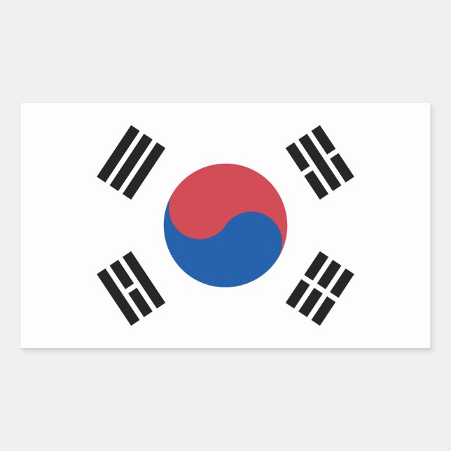 South Korea Flag Sticker (Front)