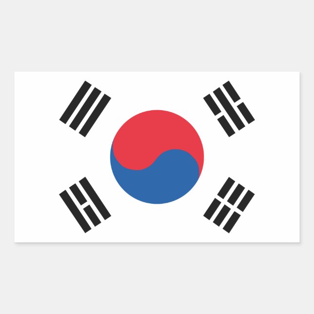 South Korea Flag Sticker (Front)