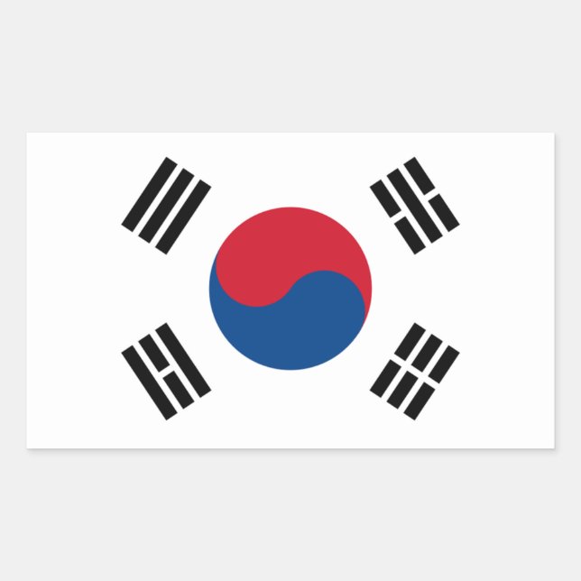 South Korea Flag Sticker (Front)