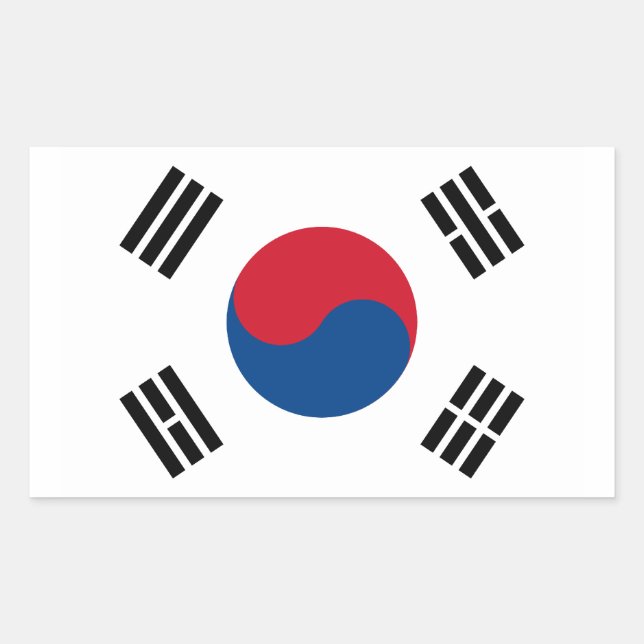 South Korea Flag Sticker (Front)