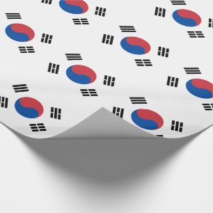 South Korea Flag Wrapping Paper