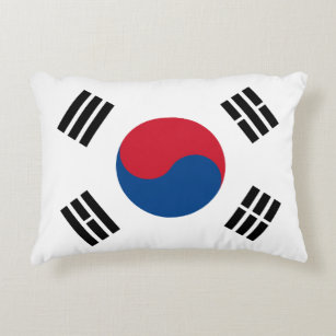 South Korea flag - Yin Yang Decorative Pillow