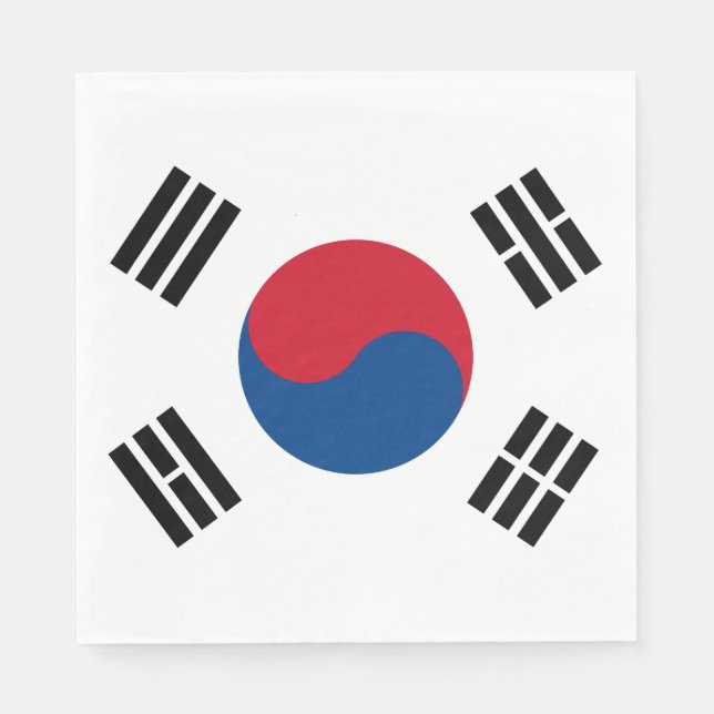 South Korea flag - Yin Yang Napkin (Front)