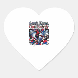 South Korea Goal Energy Skeleton Striker Nations B Heart Sticker