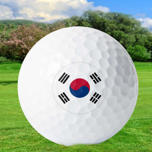 South Korea Golf Balls, Korean Flag patriots Balls