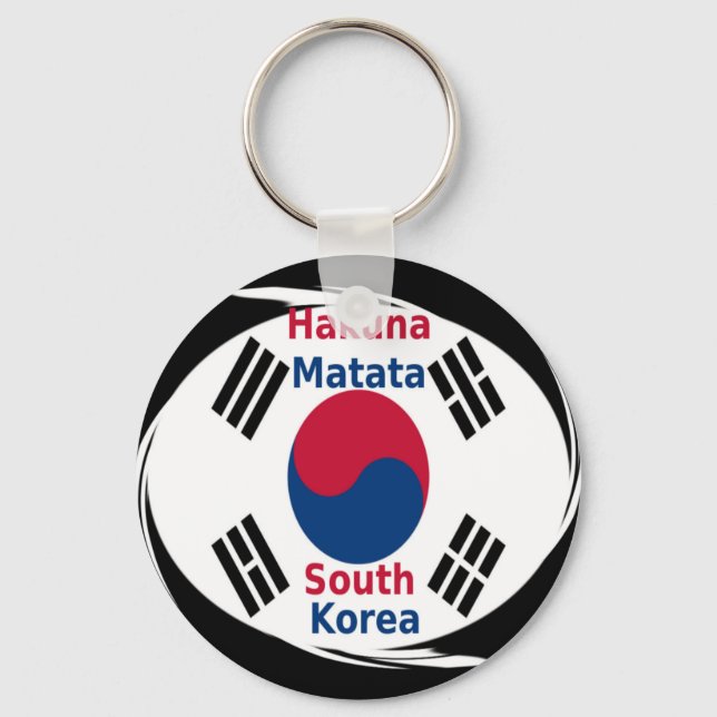 South Korea Hakuna Matata Art Print/Graphic Keychain (Front)