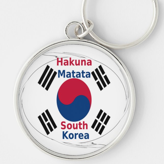 South Korea Hakuna Matata Keychain (Front)
