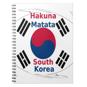 South Korea Hakuna Matata Notebook