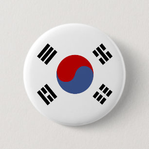 South Korea High quality Flag 2 Inch Round Button