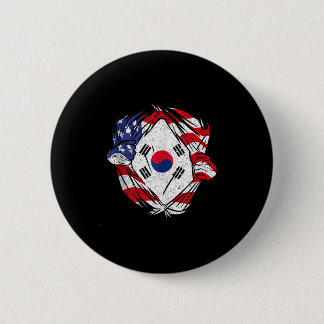 South Korea Love South Korea Pride Korean Patriot  2 Inch Round Button