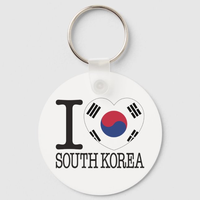 South Korea Love v2 Keychain (Front)