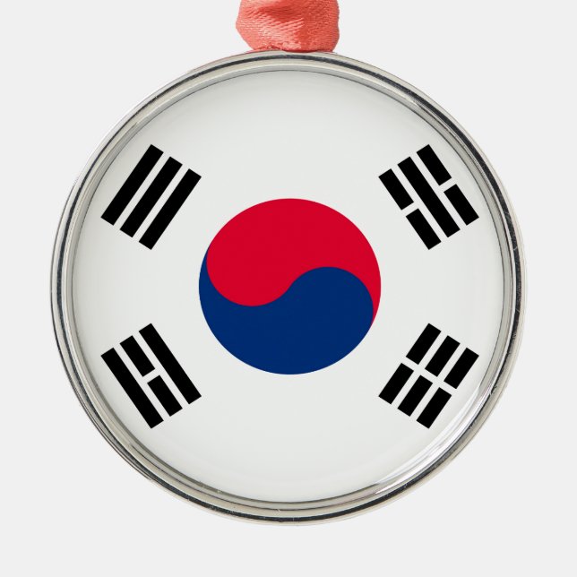 South Korea Metal Ornament (Front)