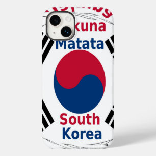 South Korea National Flag Colours Art Print/Graphi Case-Mate iPhone 14 Plus Case