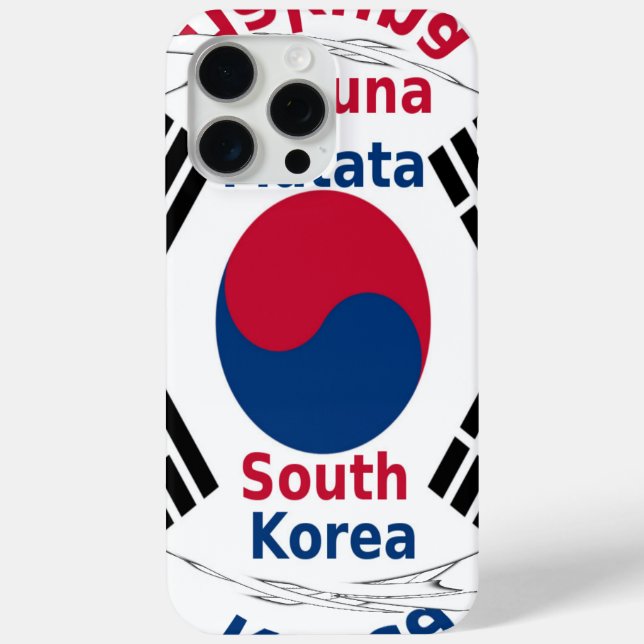 South Korea National Flag Colours Art Print/Graphi Case-Mate iPhone Case (Back)