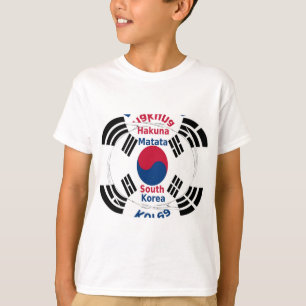 South Korea National Flag Colours Art Print/Graphi T-Shirt