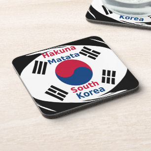 South Korea National Flag: Korean Taegeukgi Pride Coaster