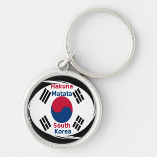 South Korea National Flag: Korean Taegeukgi Pride  Keychain
