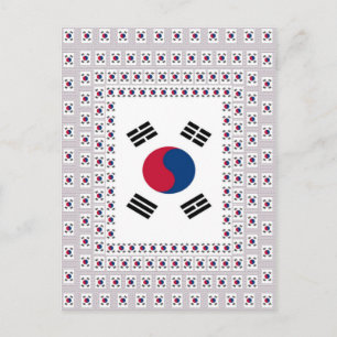 South Korea National Flag: Korean Taegeukgi Pride Postcard