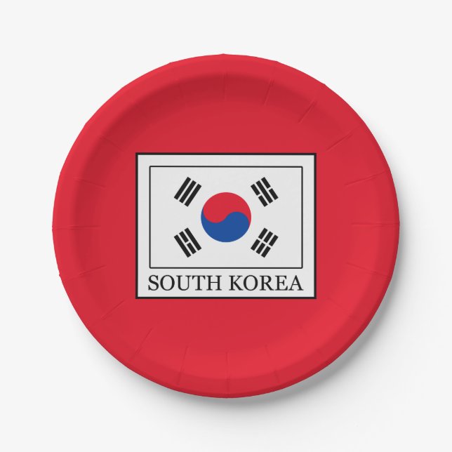 South Korea Paper Plate (Front)