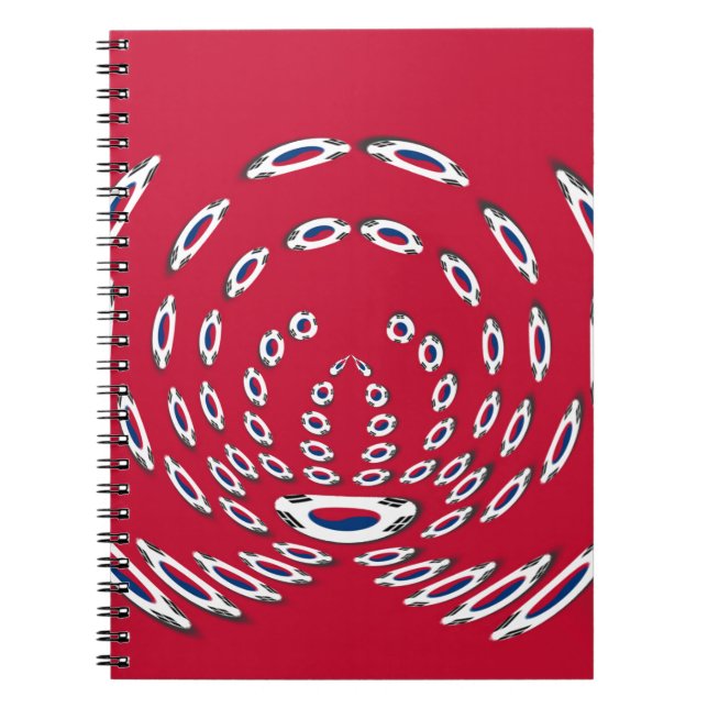 South Korea Polka Dot flag Notebook (Front)