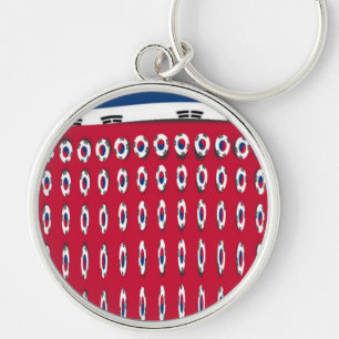 South Korea PolkaDot flag Keychain