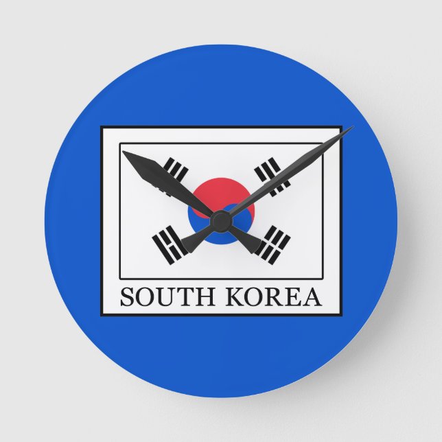 South Korea Round Clock (Front)