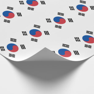 South Korea Seoul Asia Korean Flag Travel Wrapping Paper