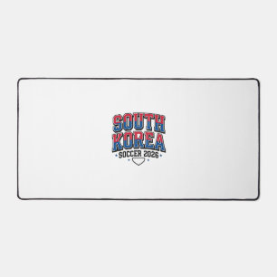 South Korea Soccer 2026 Soccer Bold Country Typogr Desk Mat