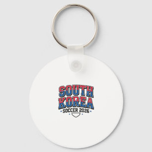 South Korea Soccer 2026 Soccer Bold Country Typogr Keychain
