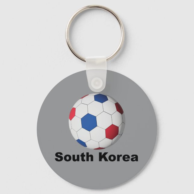 South Korea Soccer Keychain (Front)