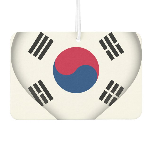 South Korea (South Korean) Flag Air Freshener (Front)