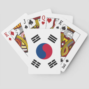 South Korea (South Korean) Flag Playing Cards
