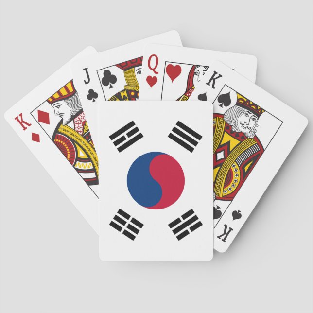 South Korea (South Korean) Flag Playing Cards (Back)
