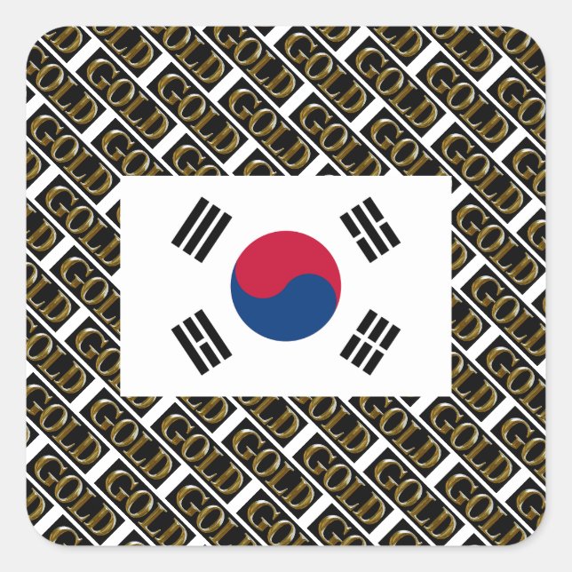 SOUTH KOREA    SQUARE STICKER (Front)