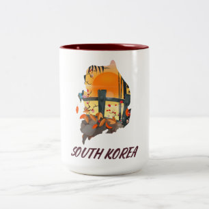 South Korea Two-Tone Coffee Mug