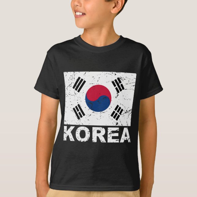South Korea Vintage Flag T-Shirt (Front)