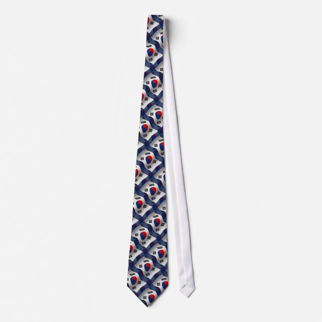 South Korea Waving Flag Tie (Front)