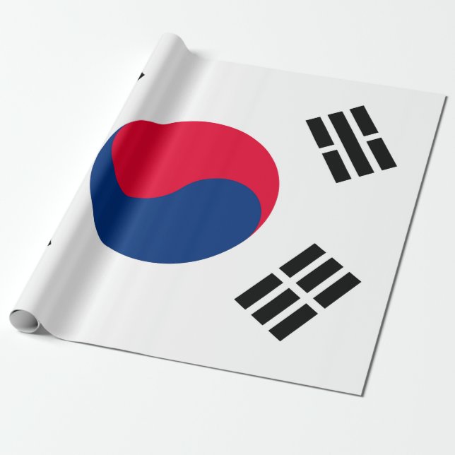 South Korea Wrapping Paper (Unrolled)